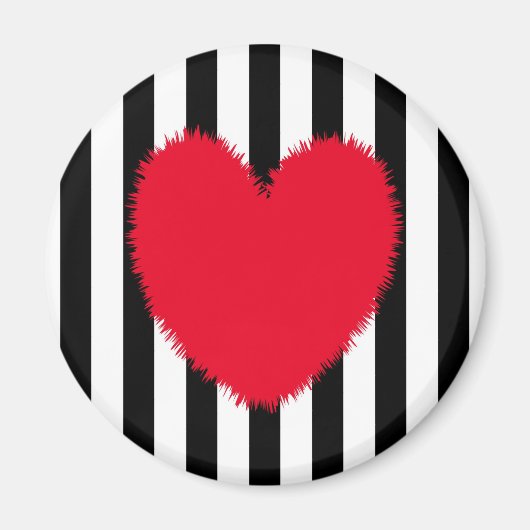 赤いハート マグネット (正面)