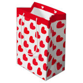 赤いハート ミディアムペーパーバッグ (裏面アングル)
