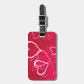 赤いハート ラゲッジタグ (正面縦)