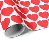 赤いハート ラッピングペーパー (ロールコーナー)