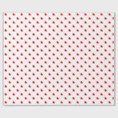 赤いハート ラッピングペーパー (フラット)