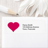 赤いハート ラベル (インサイチュ)