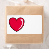 赤いハート ラベル (インサイチュ)