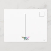 赤いハート、レッドグリッターバレンタイン シーズンポストカード (裏面)