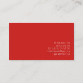 赤いハート 名刺 (裏面)