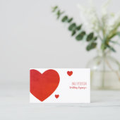 赤いハート 名刺 (スタンド正面)