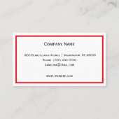 赤いハート 名刺 (裏面)