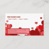 赤いハート 名刺 (裏面)