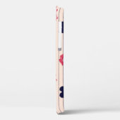 赤いハート、唇、デイジーパターン。 Case-Mate iPhoneケース (裏面 / 左)