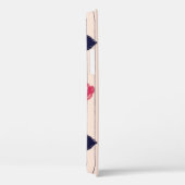 赤いハート、唇、デイジーパターン。 Case-Mate iPhoneケース (裏面 / 右)