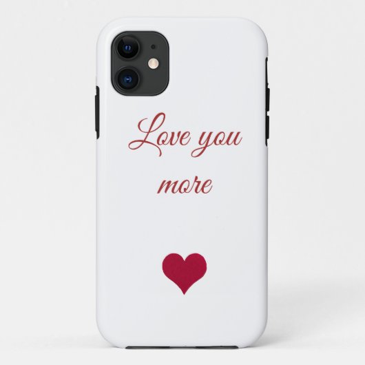 赤いハート 愛してる iPhone / iPad ケース Case-Mate iPhoneケース (裏面)