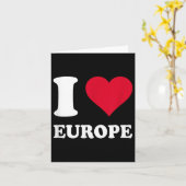 赤いハート 愛するヨーロッパ カード (黄色い花)