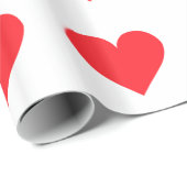 赤いハート-愛、カードスーツ、解剖学 ラッピングペーパー (ロールコーナー)