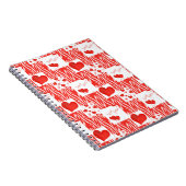 赤いハート、愛。 ノートブック (右側)