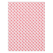 赤いハート、文字、"愛する"。 テーブルクロス (正面)