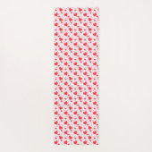 赤いハート、文字、"愛する"。 ヨガマット (裏面)