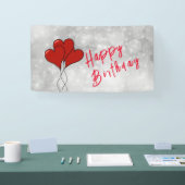 赤いハート 横断幕 (トレードショー)