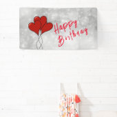 赤いハート 横断幕 (インサイチュ)