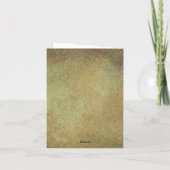 赤いハート(編集可能なバラあり) ノートカード (裏面)