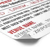 赤いハート、速度デートすることイベント広告の ポスター (角)