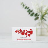 赤いハート、速度デートすることイベント開催者 名刺 (スタンド正面)