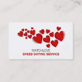 赤いハート、速度デートすることイベント開催者 名刺 (正面)