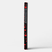 赤いハート（黒） Case-Mate iPhoneケース (裏面 / 左)