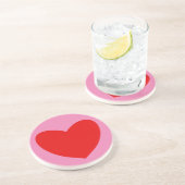 赤いハート#1コースター コースター (側面)