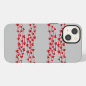 赤いハート iPhoneケース (裏面横)