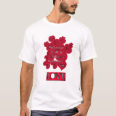 赤いハート Tシャツ (正面)