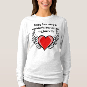 赤いハート Tシャツ