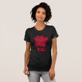 赤いハート Tシャツ (正面フル)