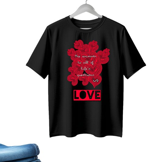 赤いハート Tシャツ