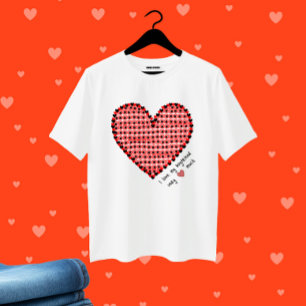 赤いハート Tシャツ