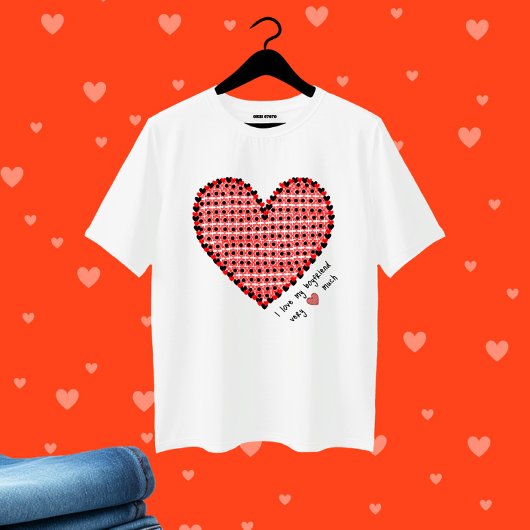 赤いハート Tシャツ