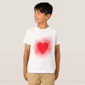 赤いハート Tシャツ (正面フル)