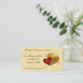 赤いハートTrue 結婚 Loveのエンクロージャカード エンクロージャーカード (スタンド正面)