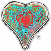 赤いハートv1の秘密構造 シール (正面)