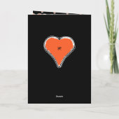 赤いハートv2で私エレガントのバレンタインデー シーズンカード (裏面)