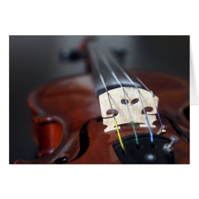 赤いバイオリンカード (正面横)