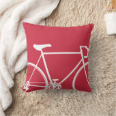 赤いバイクの装飾用クッション クッション (ブランケット)