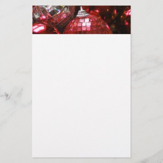 赤いバウスヘッダー文房具(白) 便箋 (正面)