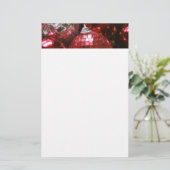 赤いバウスヘッダー文房具(白) 便箋 (スタンド正面)