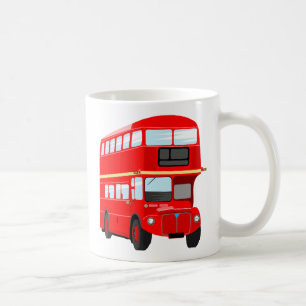 赤いバス コーヒーマグカップ