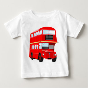 赤いバス ベビーTシャツ