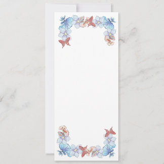 赤いバタフライオーキッドマット4" x 9.25インチ