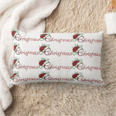 ***赤いバックでクリスマスをお祝い*** クリスマス ピロー (ブランケット)