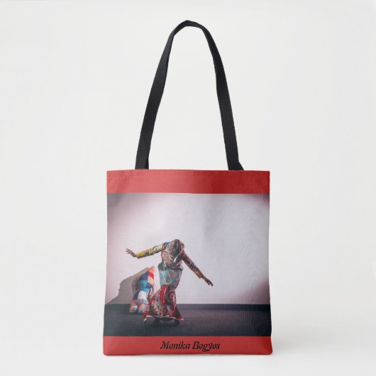 赤いバッグ トートバッグ (正面)