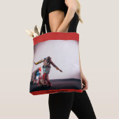 赤いバッグ トートバッグ (クローズアップ)