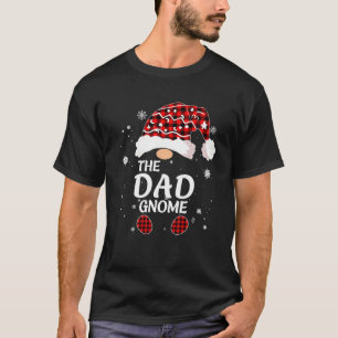 赤いバッファローのプレイドに一致するパパ格言クリスマス Tシャツ